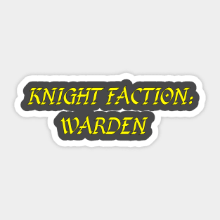 Warden Sticker